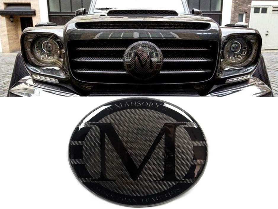 Carbon Fiber Mansory Front Grill Badge Grille Emblem logo for Mercedes-Benz G-Wagon G-Class W463